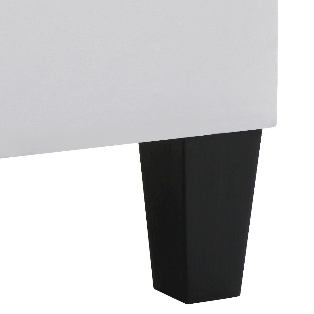 Glory Furniture Newbury Ottoman in White Color. Picture 6