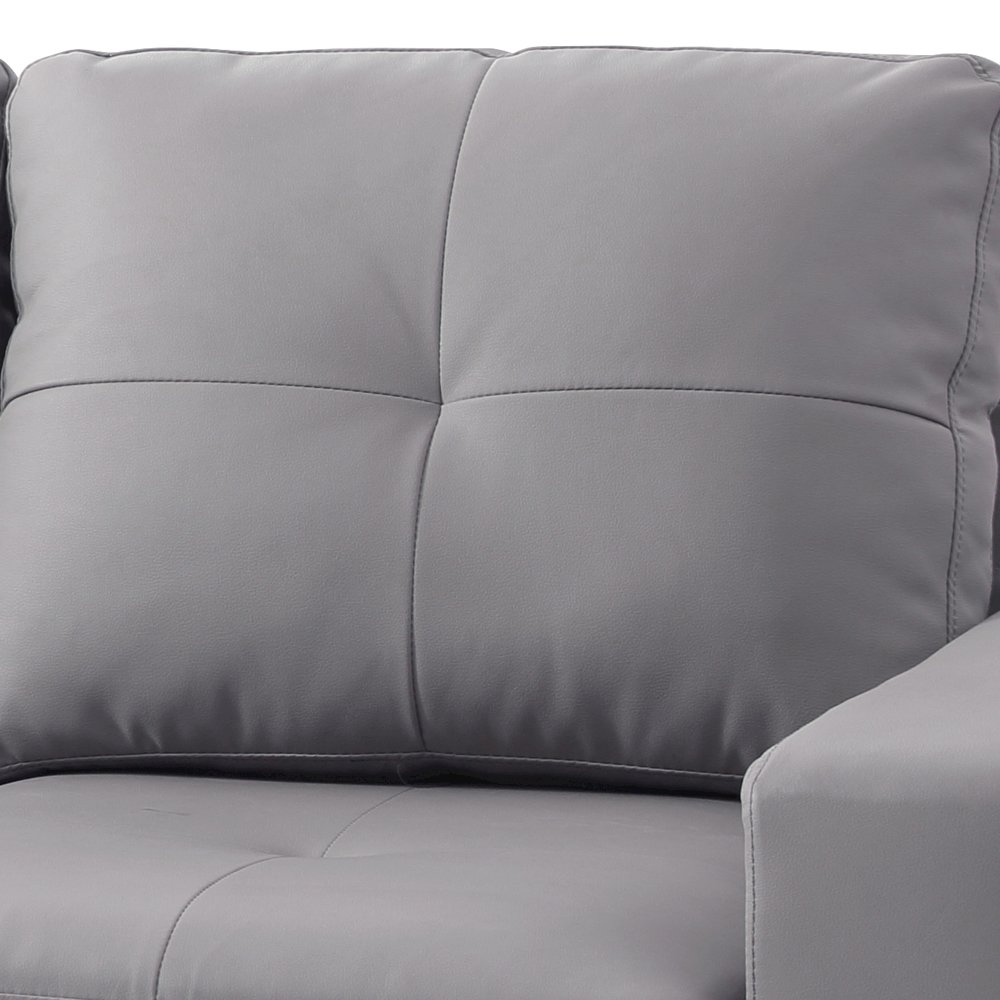 Glory Furniture Newbury Loveseat in Gray Color. Picture 3