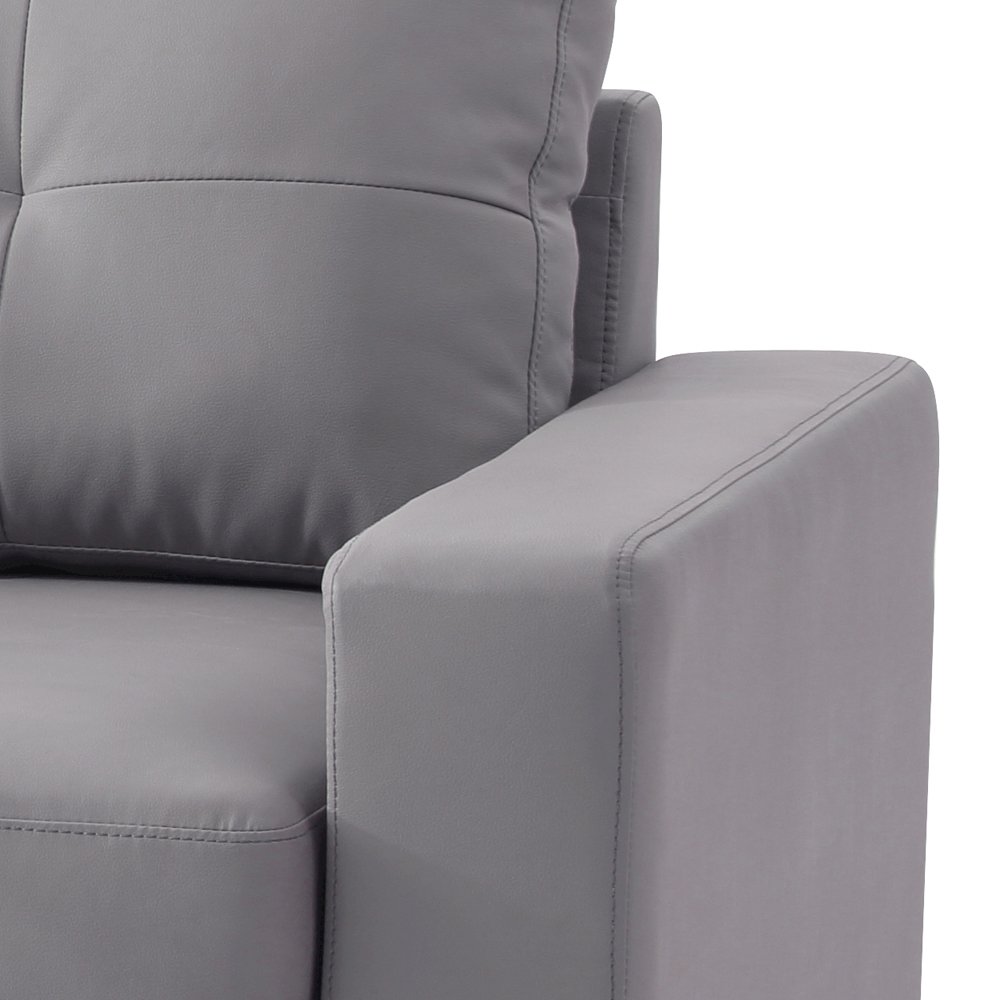 Glory Furniture Newbury Loveseat in Gray Color. Picture 4