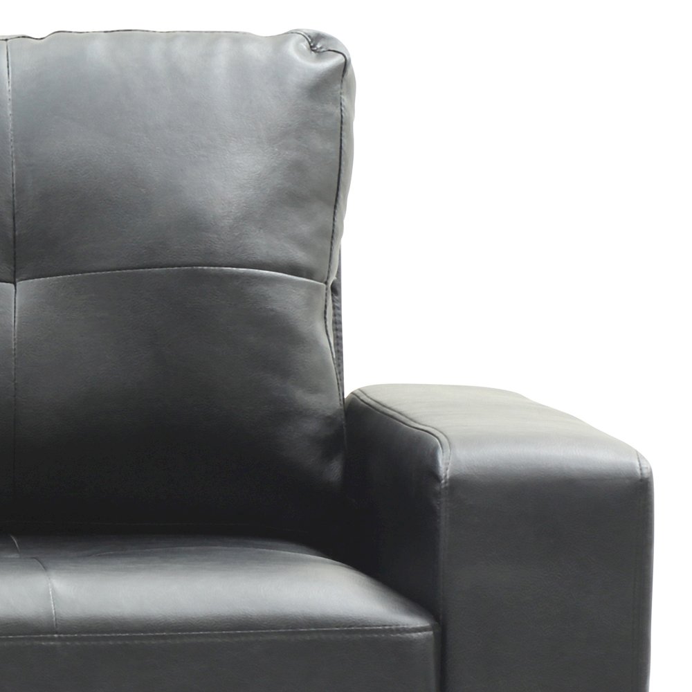 Glory Furniture Newbury Loveseat in Black Color. Picture 5