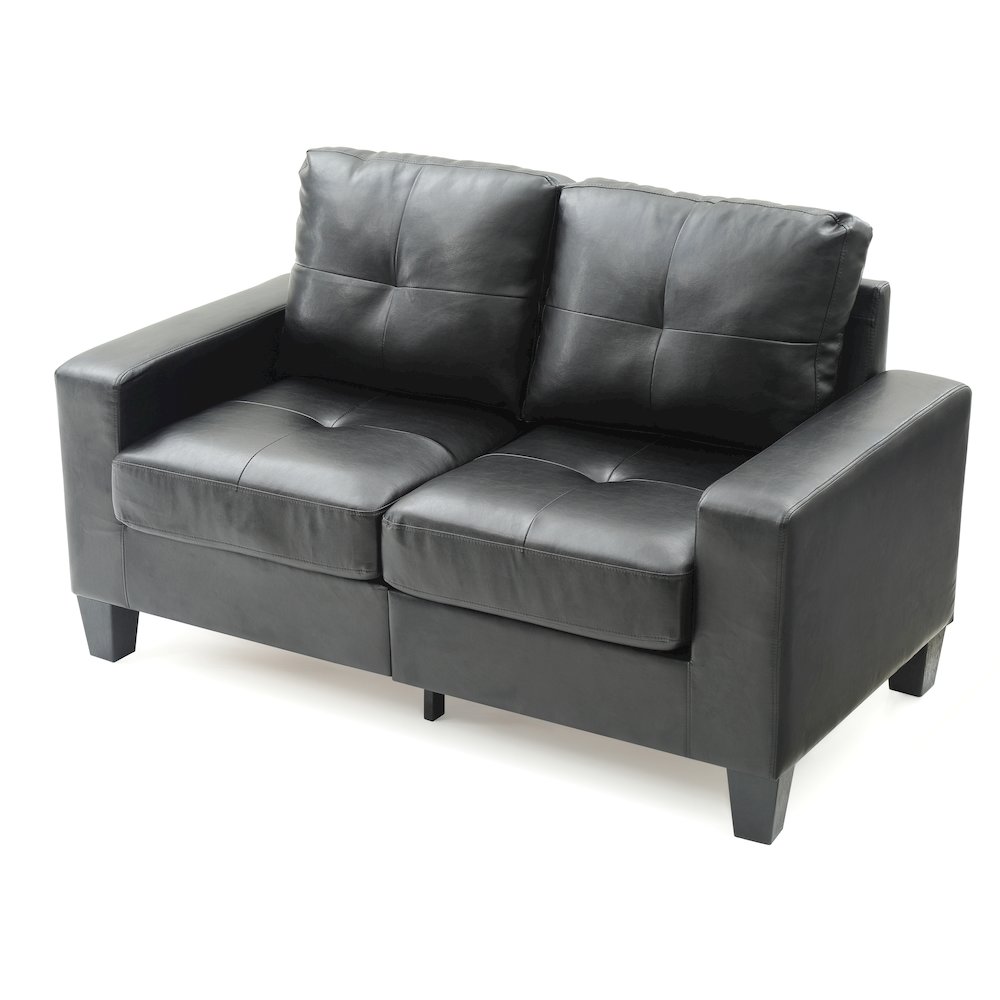 Glory Furniture Newbury Loveseat in Black Color. Picture 3