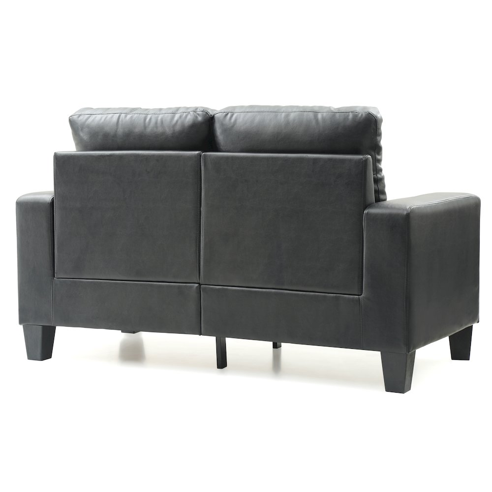 Glory Furniture Newbury Loveseat in Black Color. Picture 4