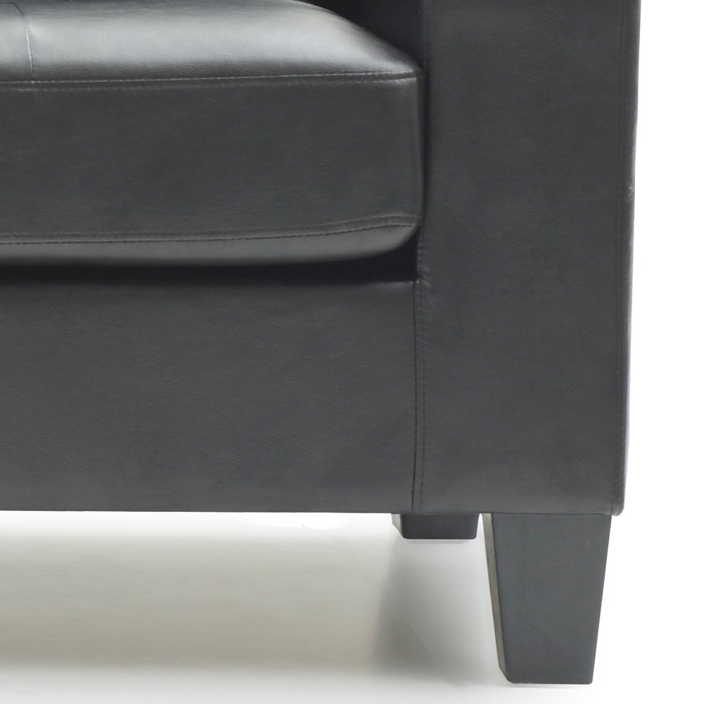 Glory Furniture Newbury Loveseat in Black Color. Picture 6