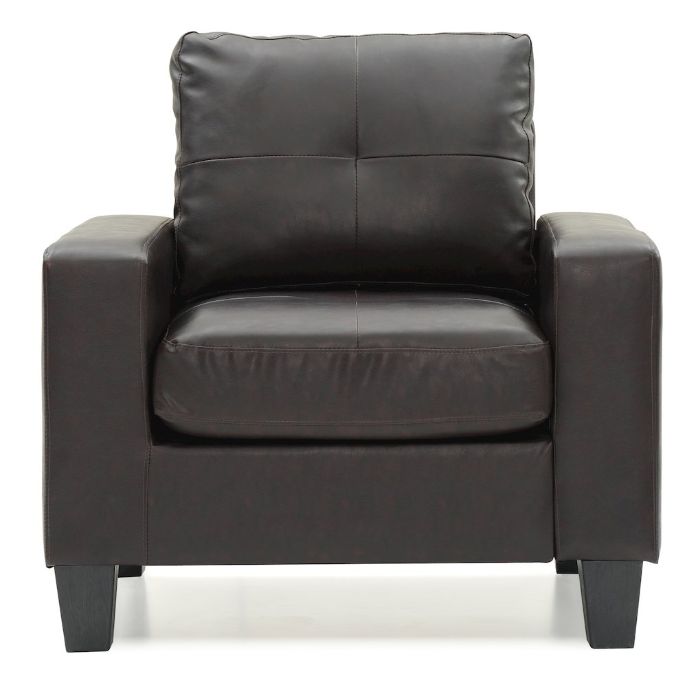 Glory Furniture Newbury Accent Chair in Dark Brown Color. Picture 2