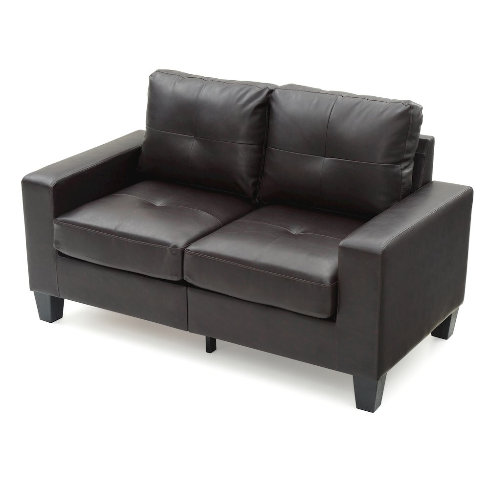 Glory Furniture Newbury Loveseat in Dark Brown Color. Picture 4