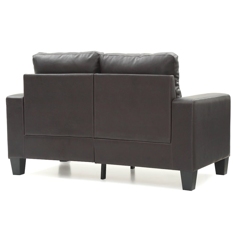 Glory Furniture Newbury Loveseat in Dark Brown Color. Picture 2
