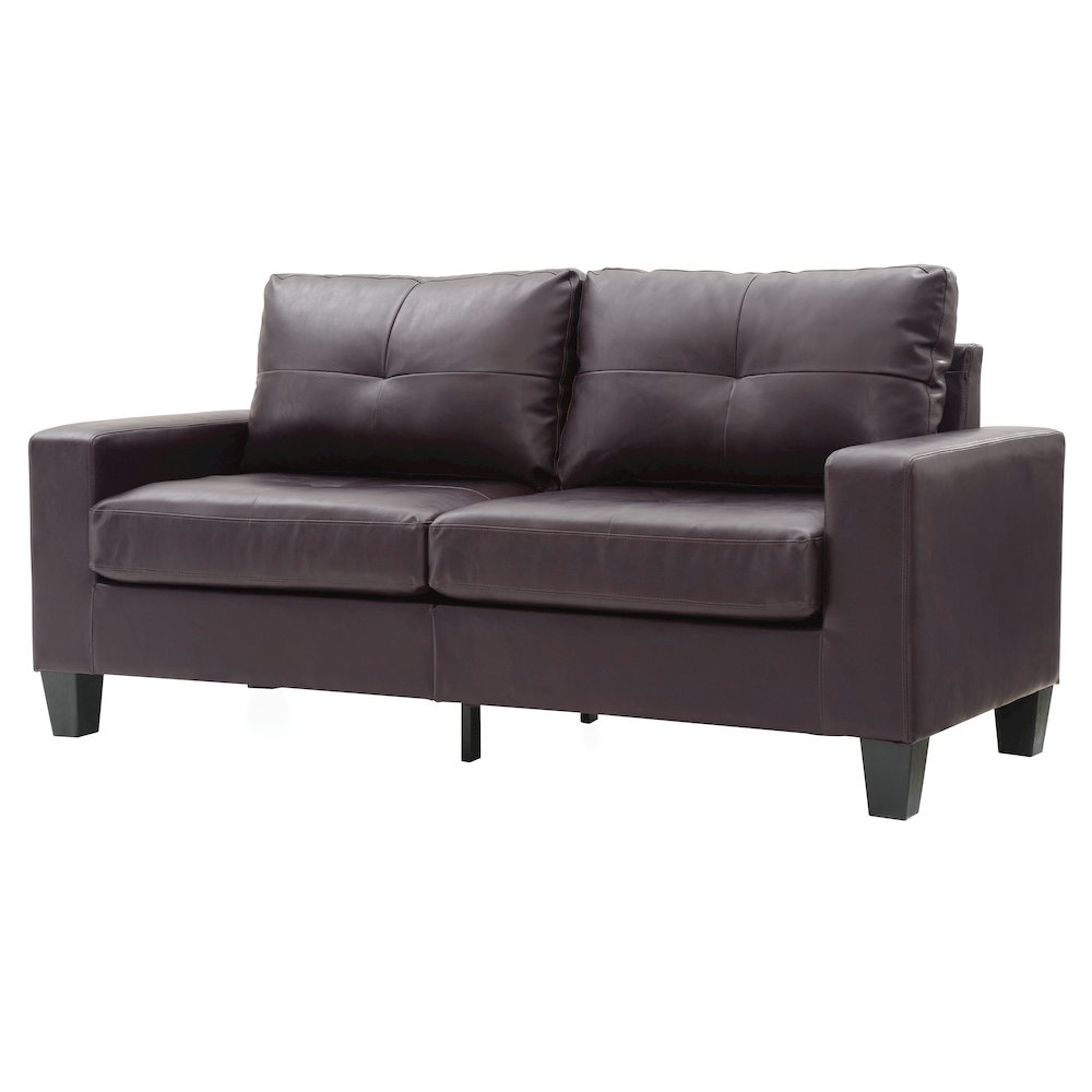 Glory Furniture Newbury Sofa in Dark Brown Color. Picture 1