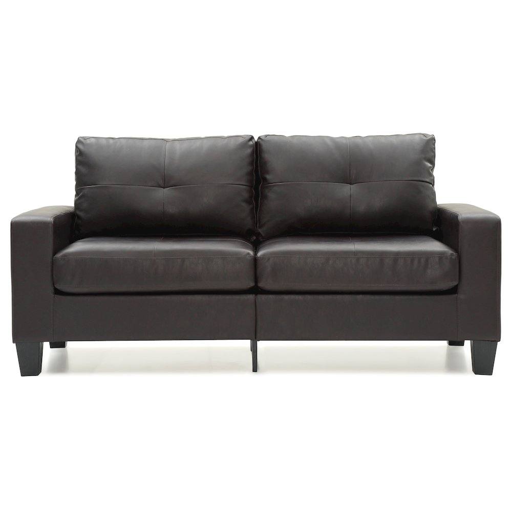 Glory Furniture Newbury Sofa in Dark Brown Color. Picture 2