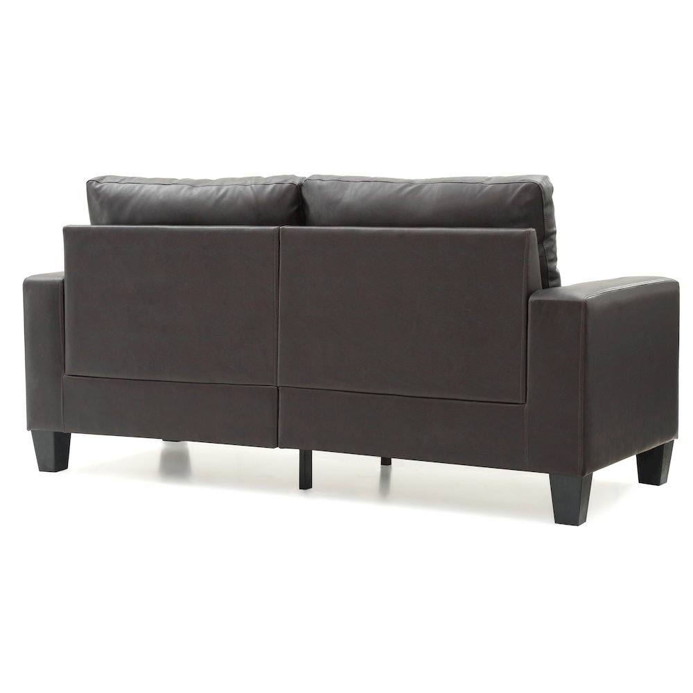 Glory Furniture Newbury Sofa in Dark Brown Color. Picture 4