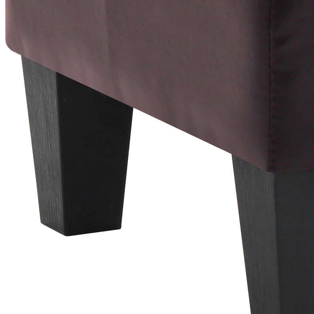 Glory Furniture Newbury Ottoman in Dark Brown Color. Picture 3