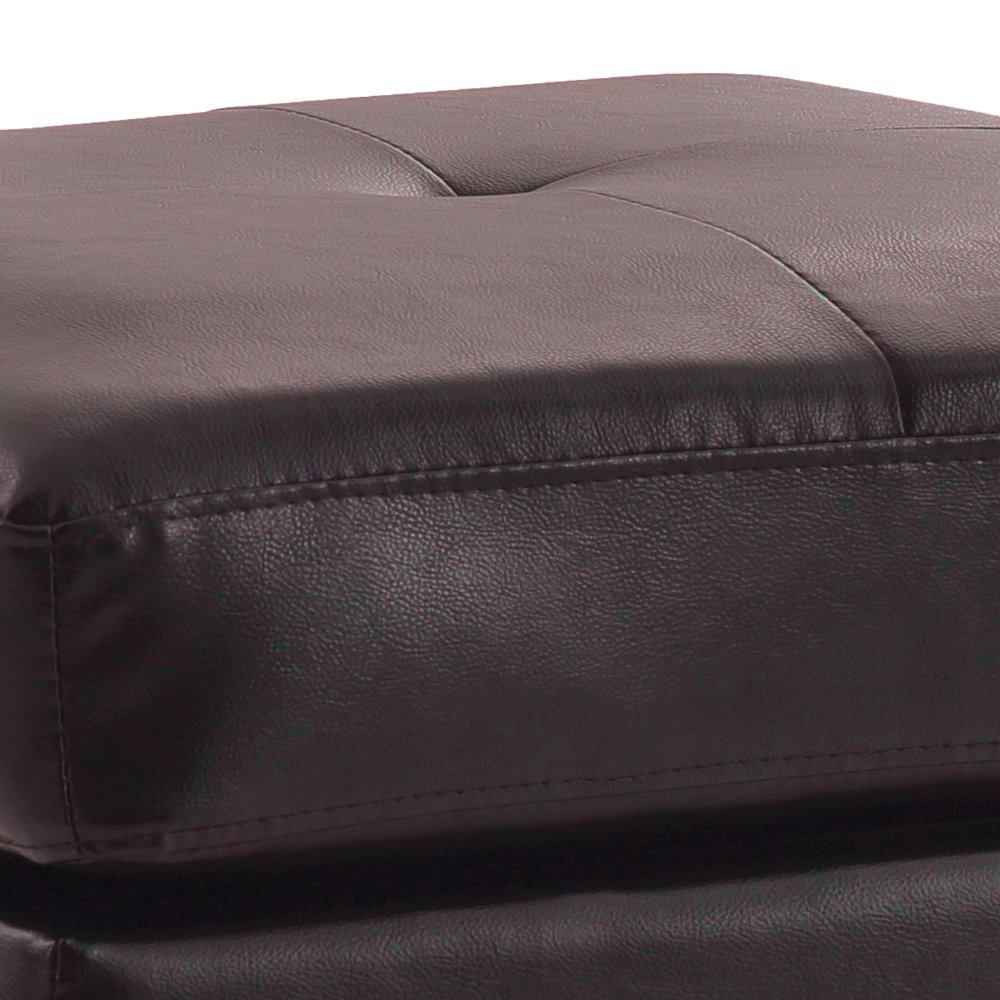 Glory Furniture Newbury Ottoman in Dark Brown Color. Picture 4