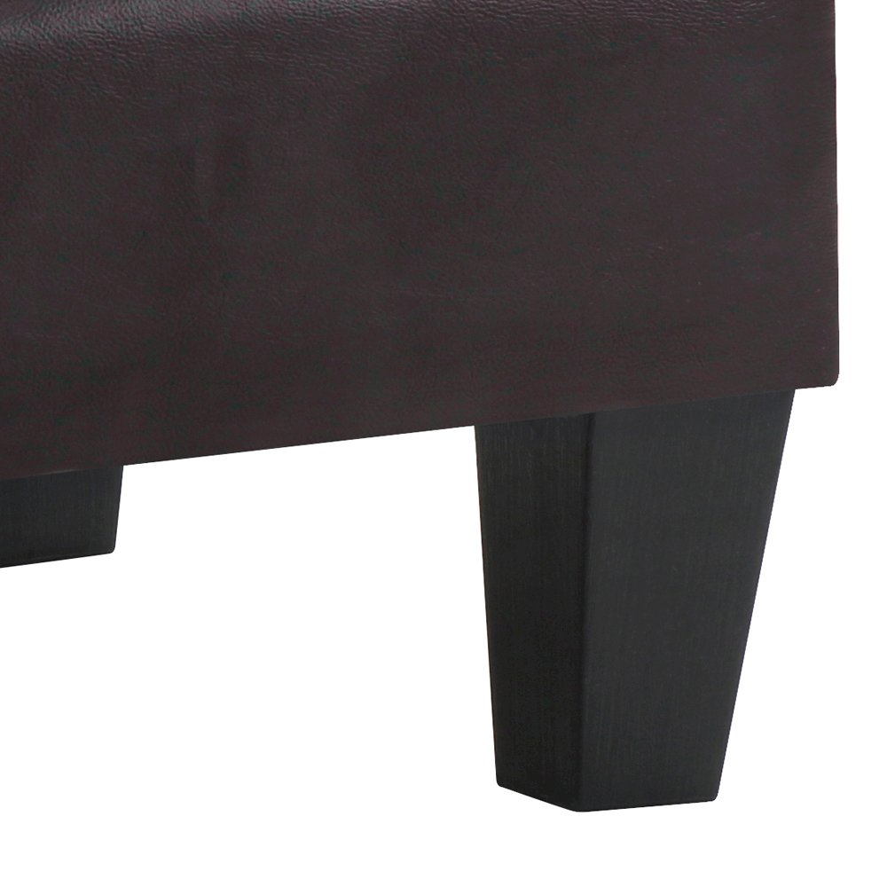 Glory Furniture Newbury Ottoman in Dark Brown Color. Picture 6