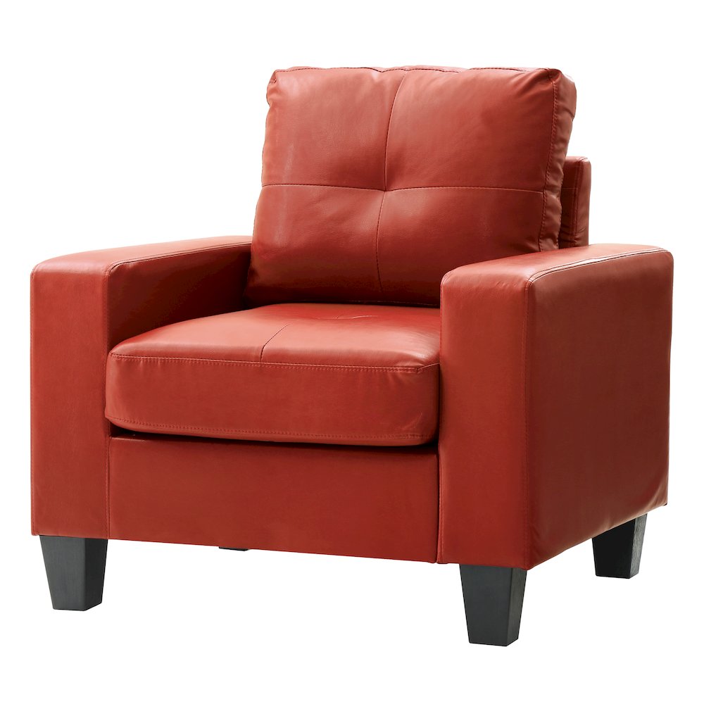 Glory Furniture Newbury Accent Chair in Red Color. Picture 1