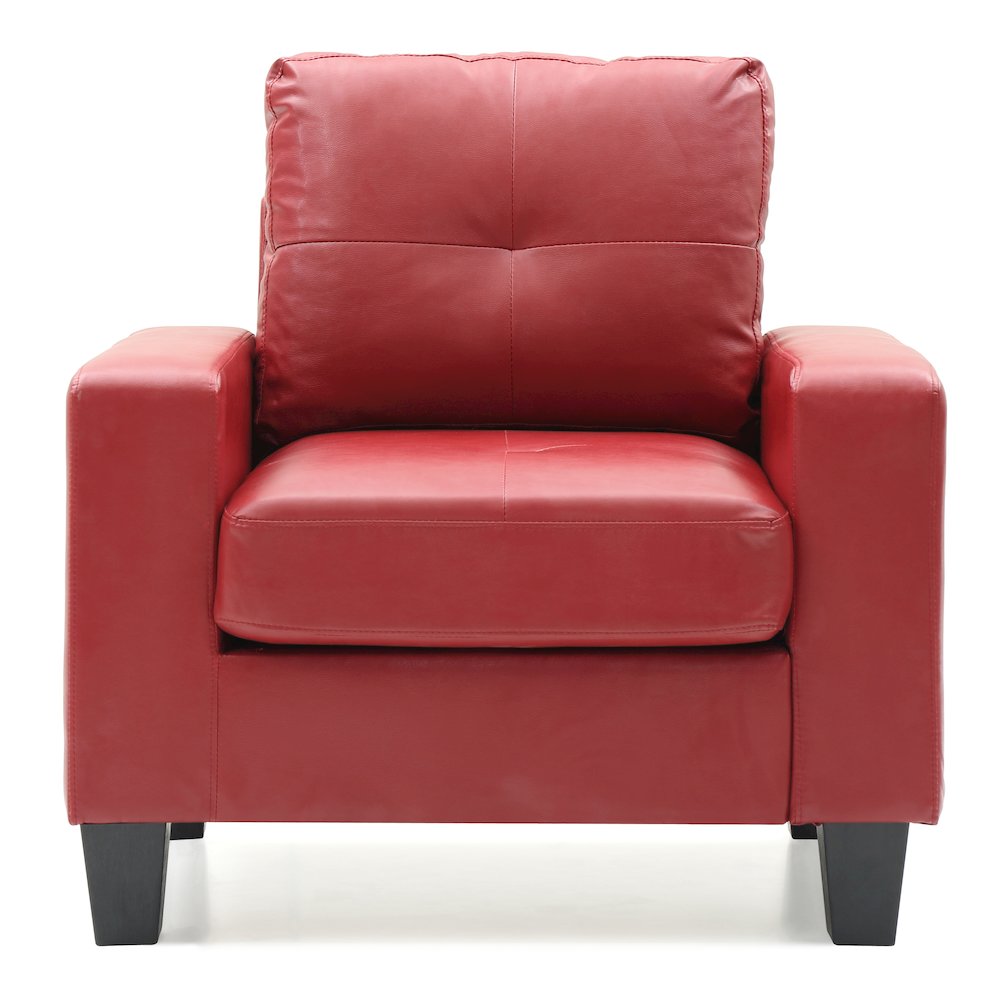Glory Furniture Newbury Accent Chair in Red Color. Picture 2