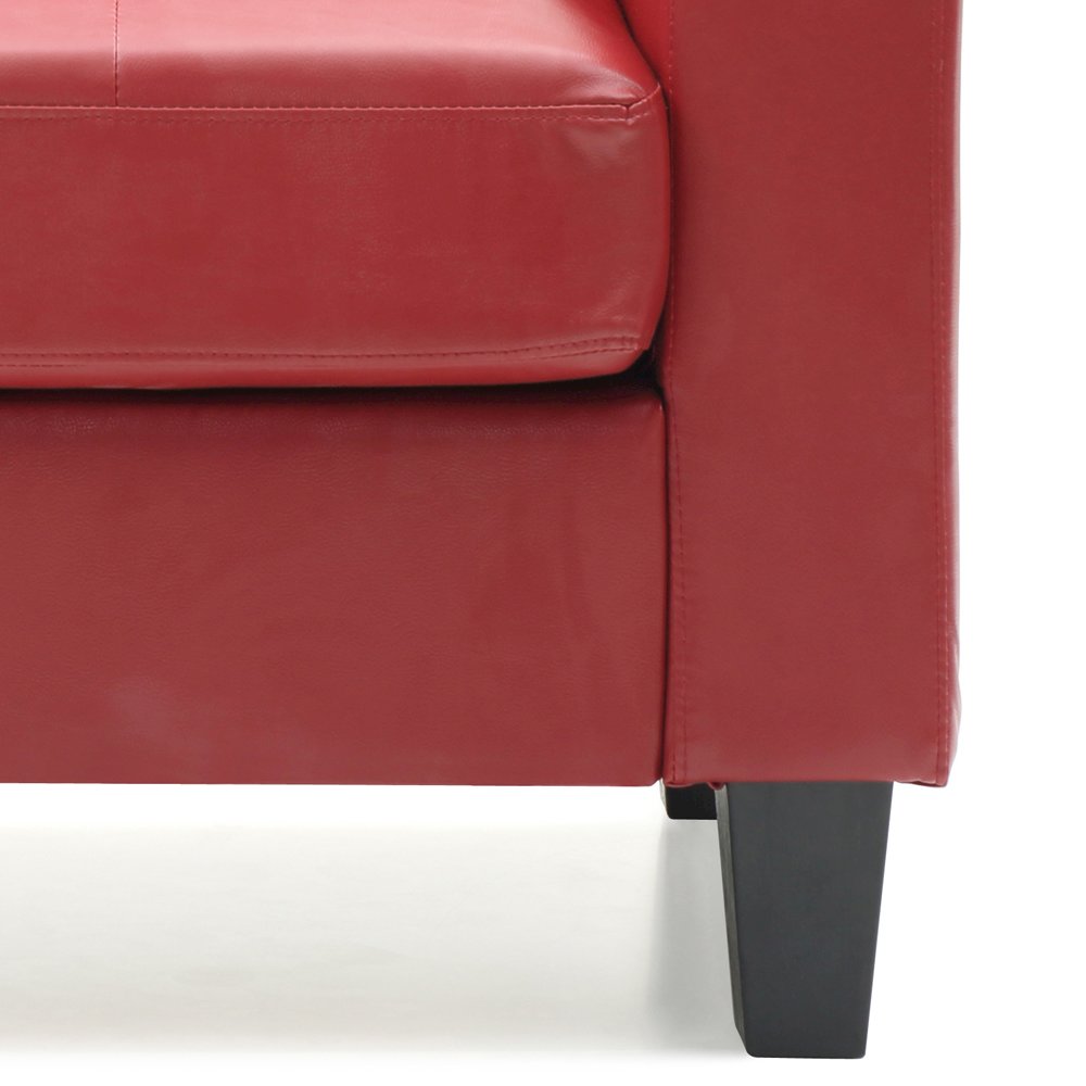 Glory Furniture Newbury Accent Chair in Red Color. Picture 6