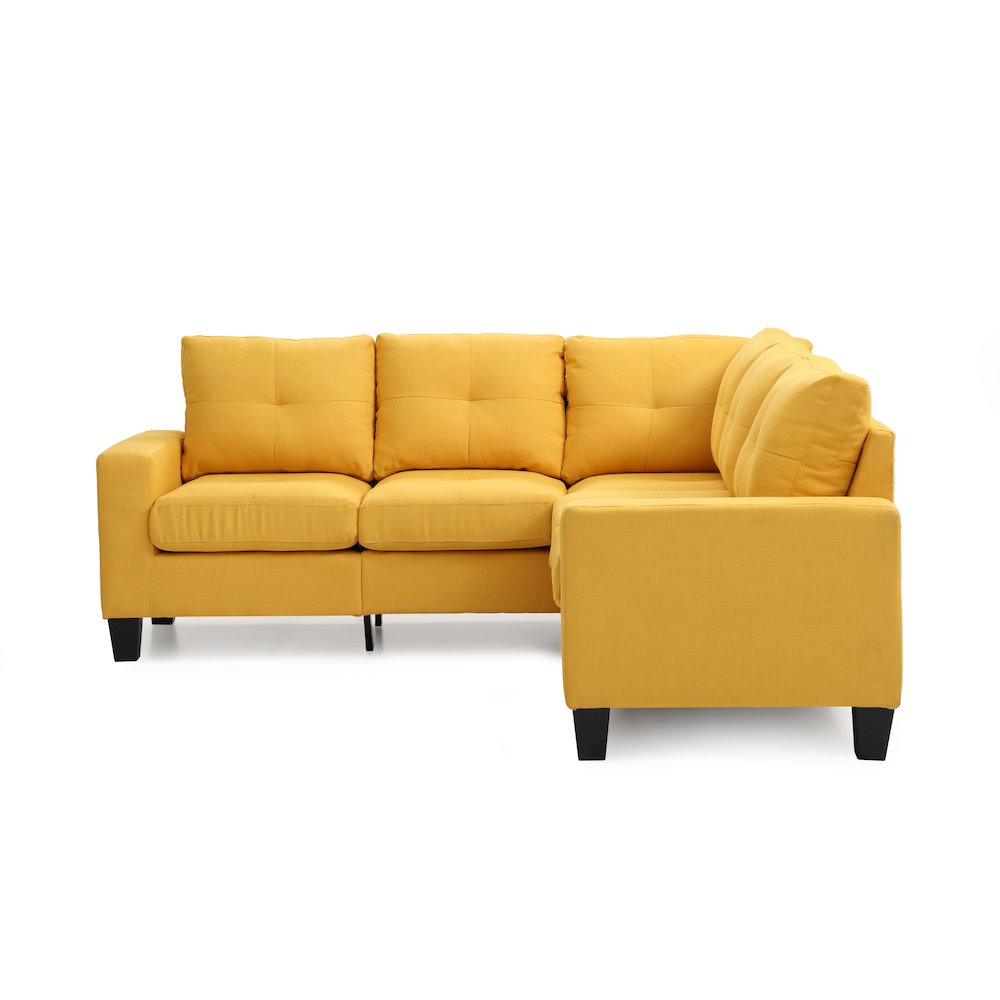 Glory Furniture Newbury   KD Sectional, Yellow. Picture 2