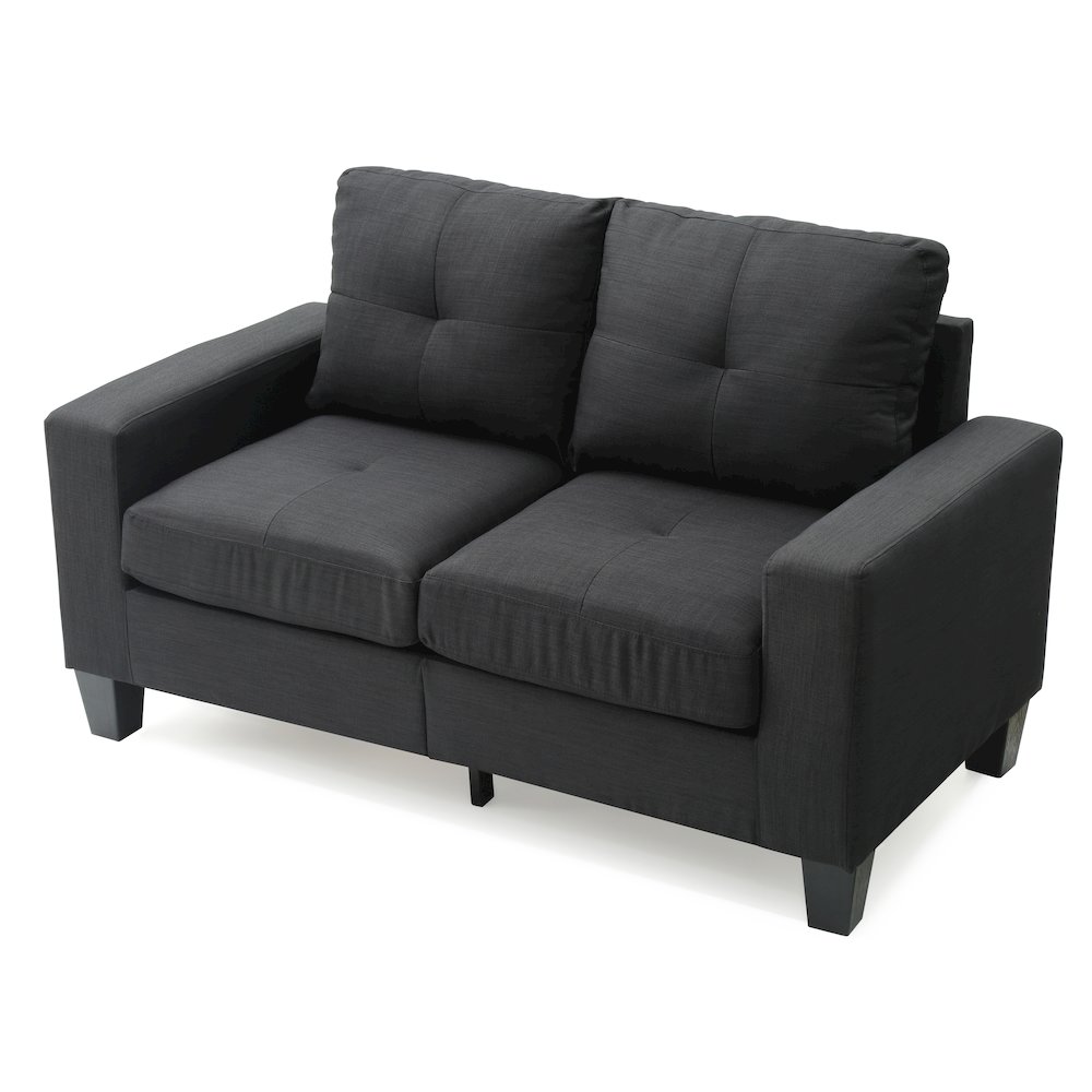 Glory Furniture Newbury Loveseat in Black Color. Picture 3