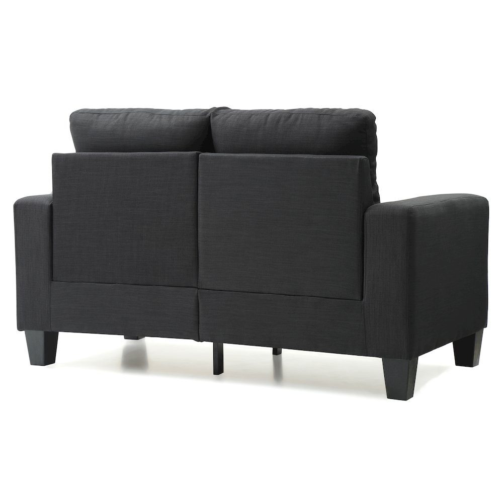 Glory Furniture Newbury Loveseat in Black Color. Picture 4
