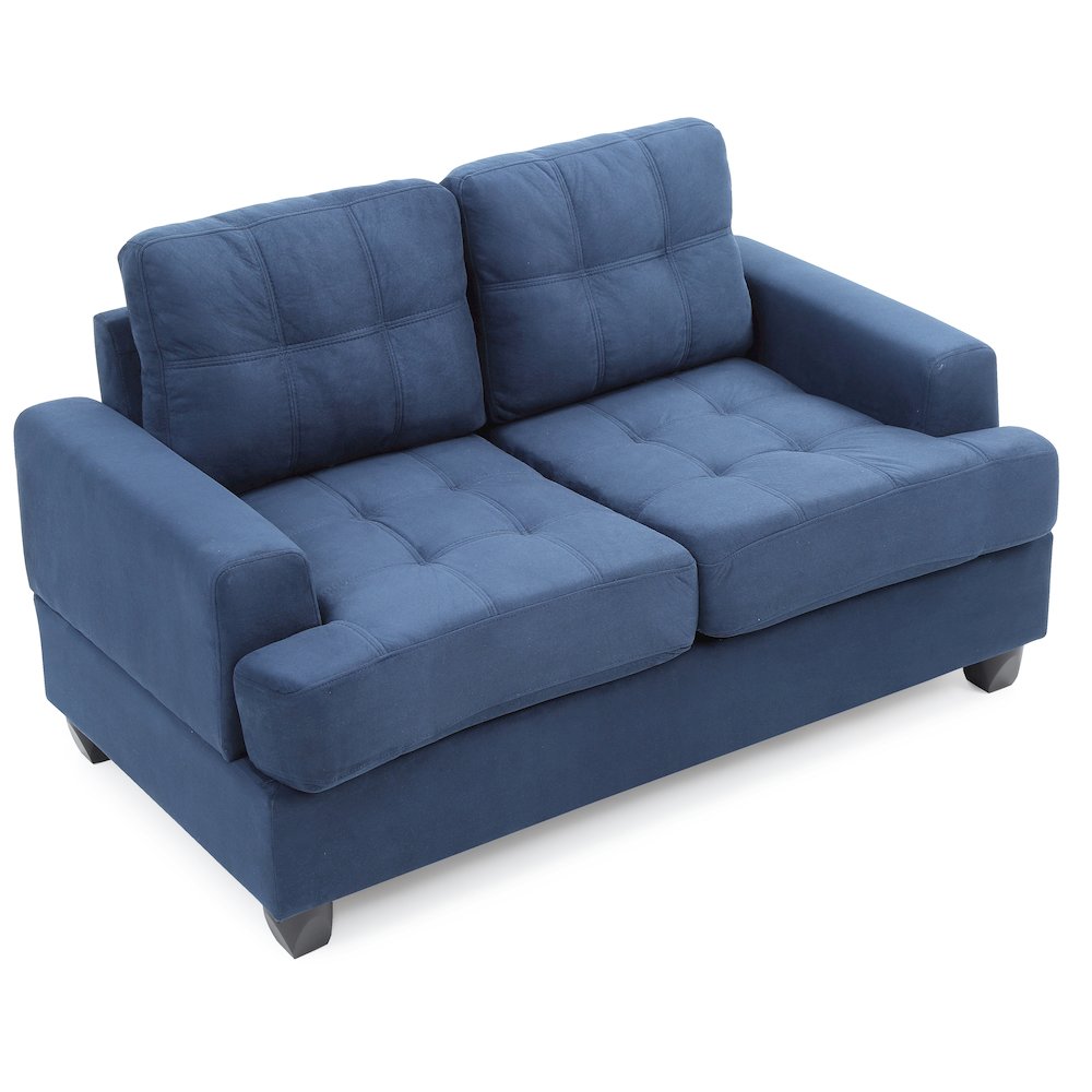 Glory Furniture Sandridge Loveseat in Navy Blue Color. Picture 3