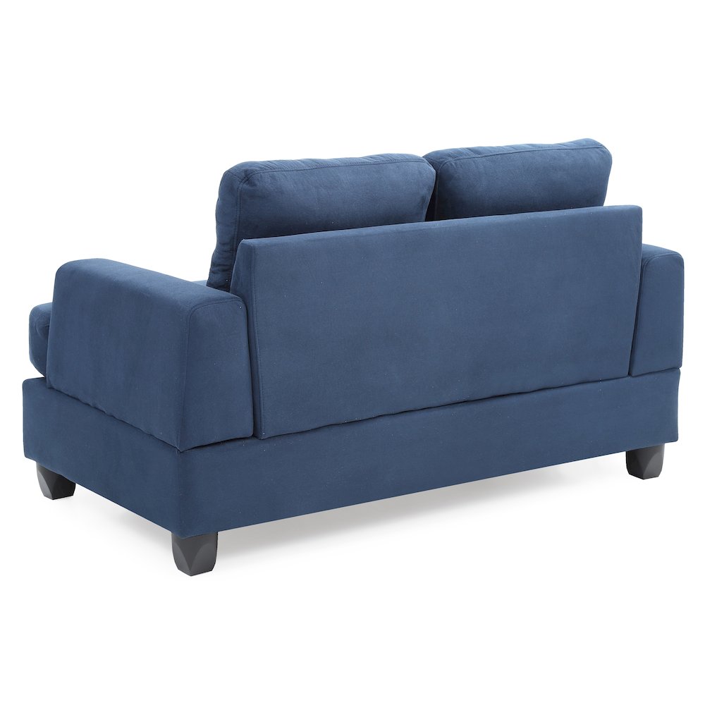 Glory Furniture Sandridge Loveseat in Navy Blue Color. Picture 4