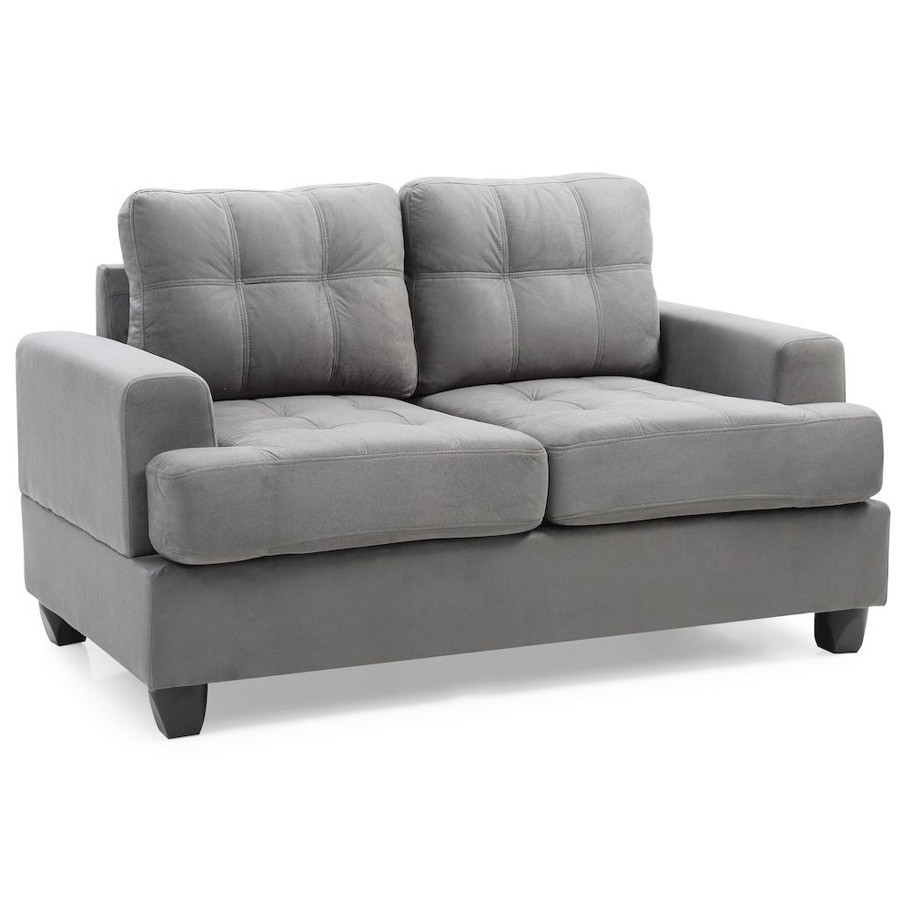 Glory Furniture Sandridge Loveseat in Gray Color. Picture 1