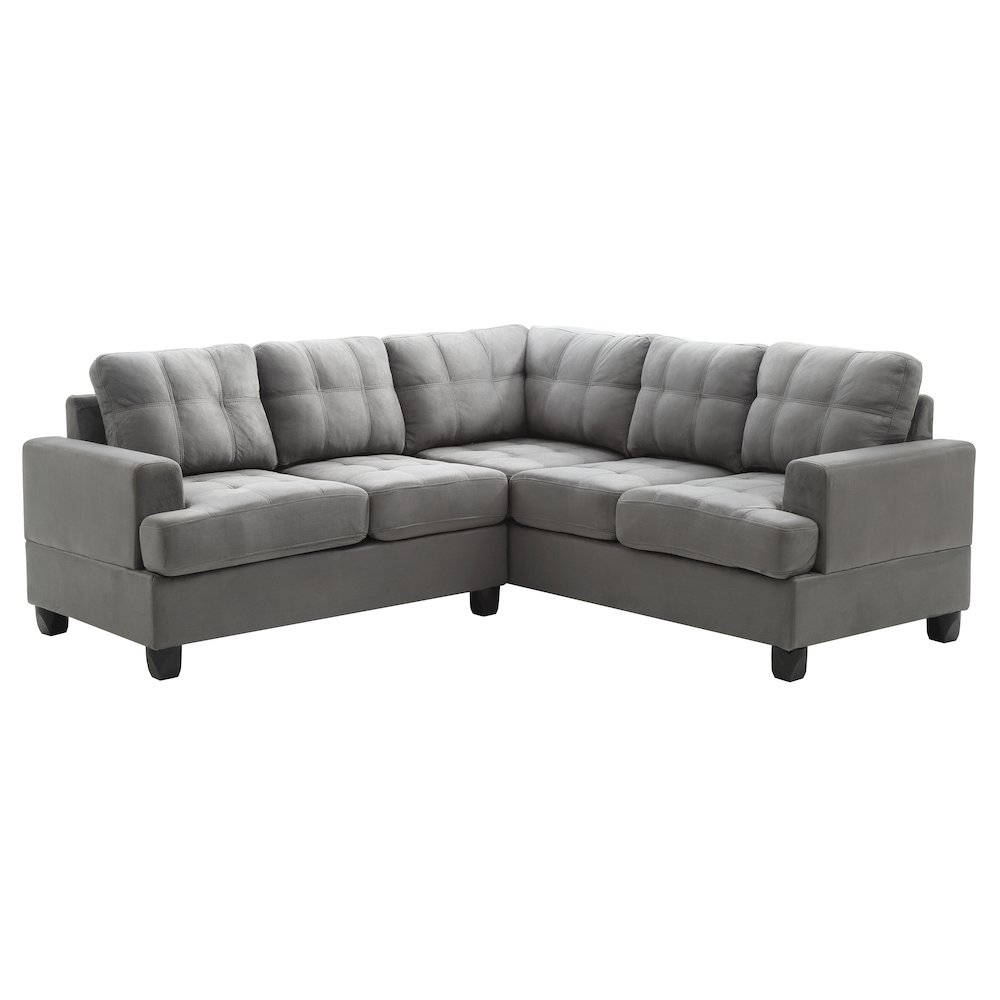 Glory Furniture Sandridge Sectional in Gray Color. Picture 2
