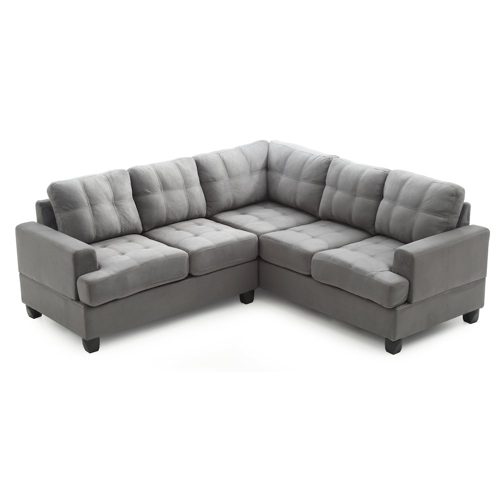 Glory Furniture Sandridge Sectional in Gray Color. Picture 3