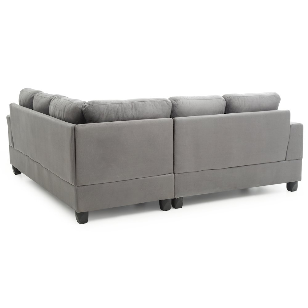 Glory Furniture Sandridge Sectional in Gray Color. Picture 4