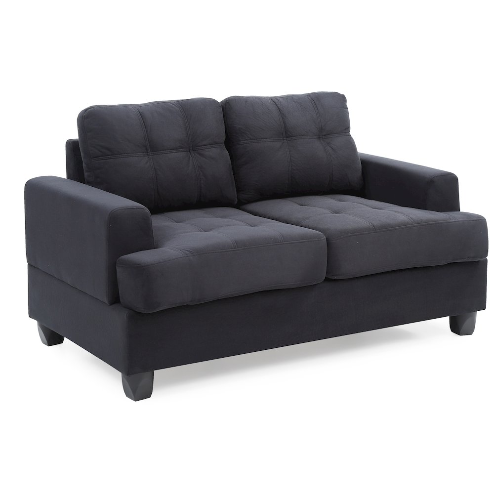 Glory Furniture Sandridge Loveseat in Black Color. Picture 1