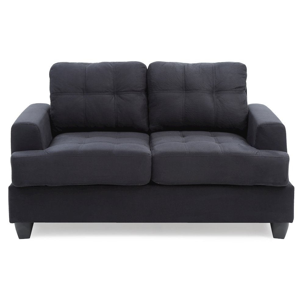 Glory Furniture Sandridge Loveseat in Black Color. Picture 2