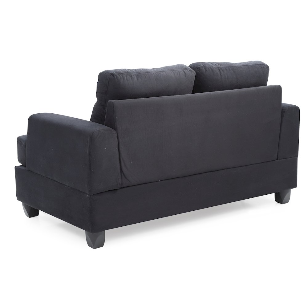 Glory Furniture Sandridge Loveseat in Black Color. Picture 4