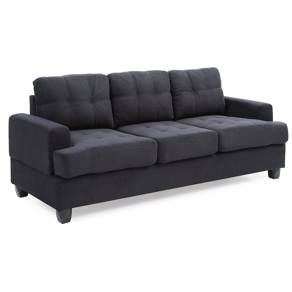 Glory Furniture Sandridge Sofa in Black Color. Picture 1