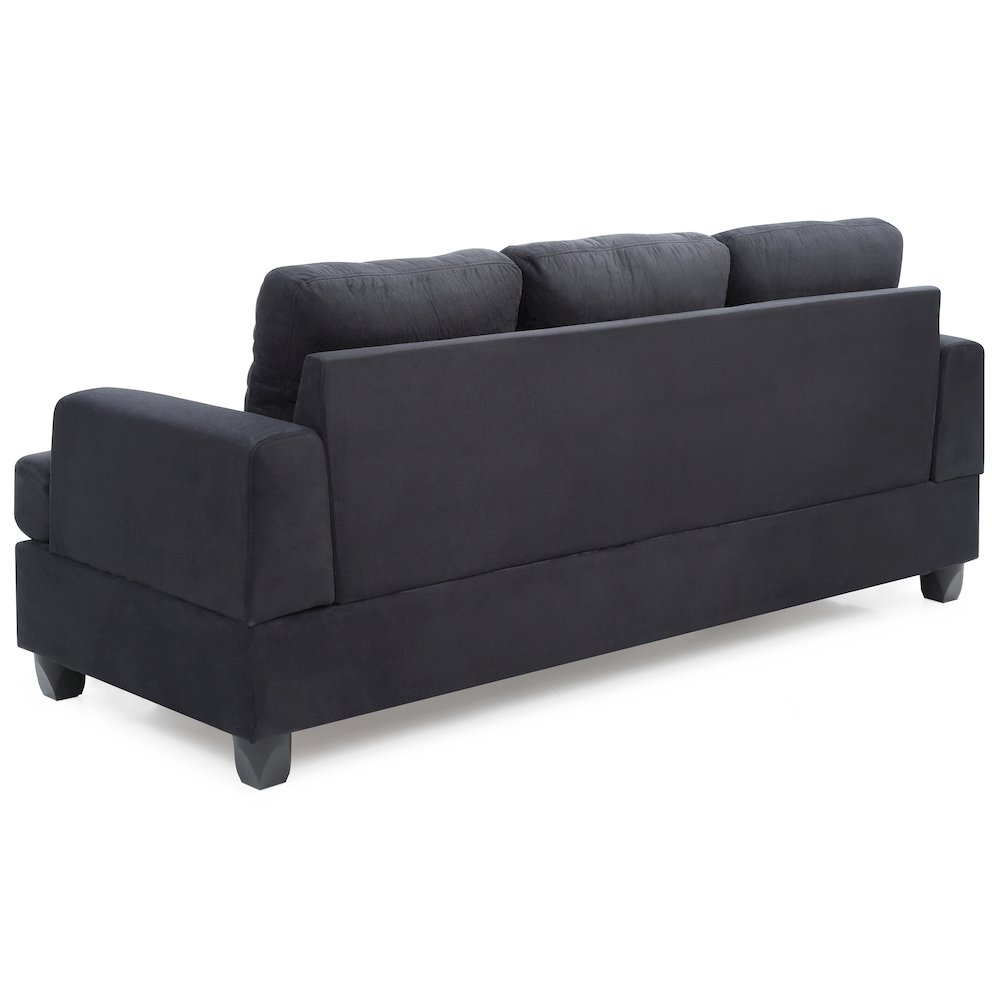 Glory Furniture Sandridge Sofa in Black Color. Picture 4