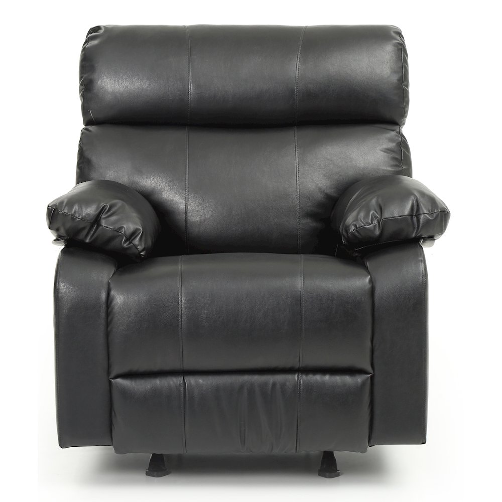 Glory Furniture Manny Rocker Recliner in Black Color. Picture 2