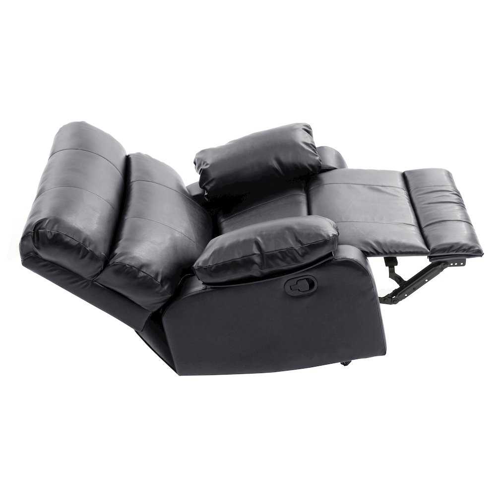 Glory Furniture Manny Rocker Recliner in Black Color. Picture 3