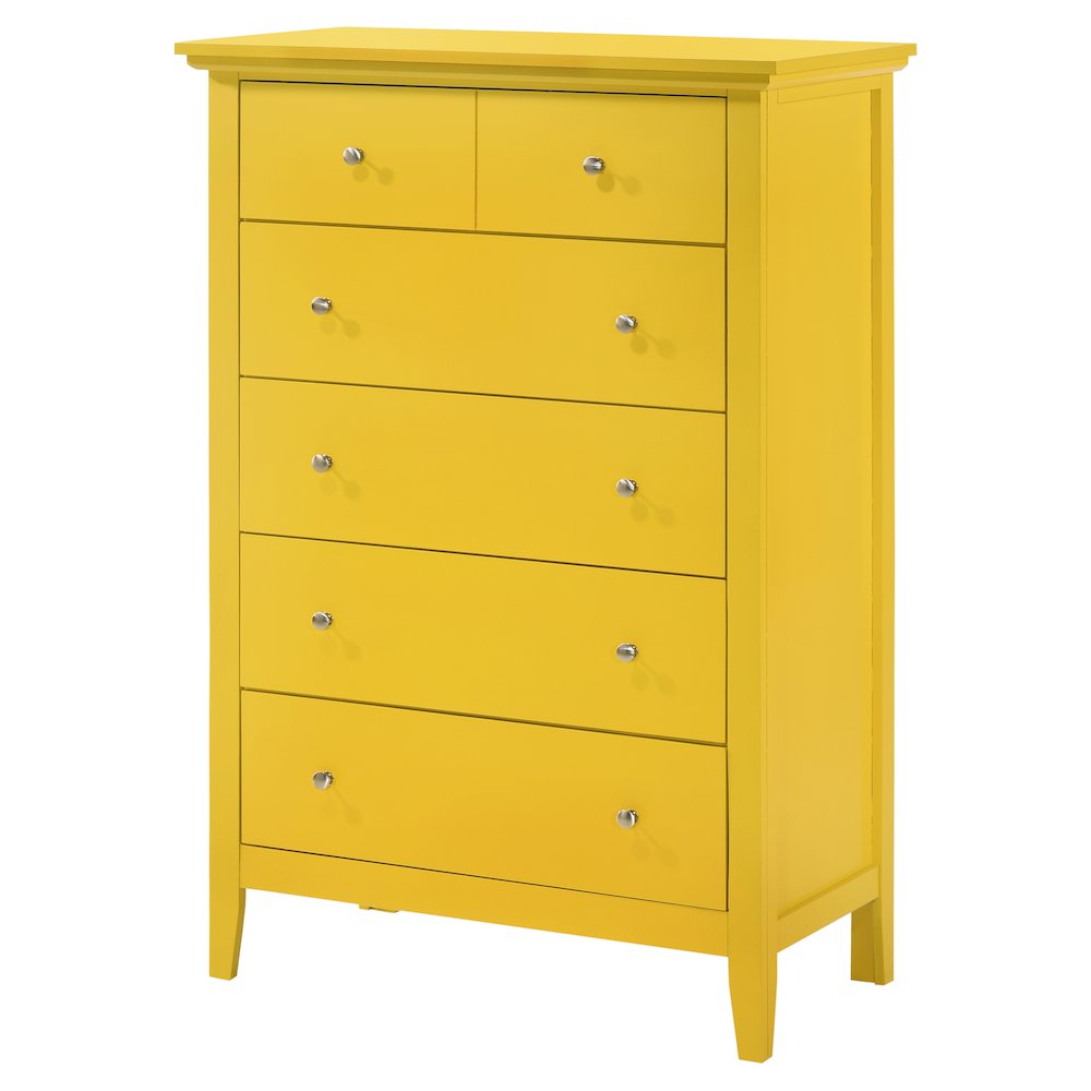 Glory Furniture Hammond Chest in Yellow Color. Picture 1