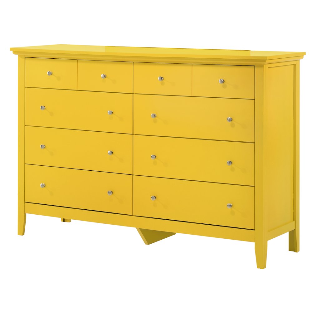Glory Furniture Hammond Dresser in Yellow Color. Picture 1