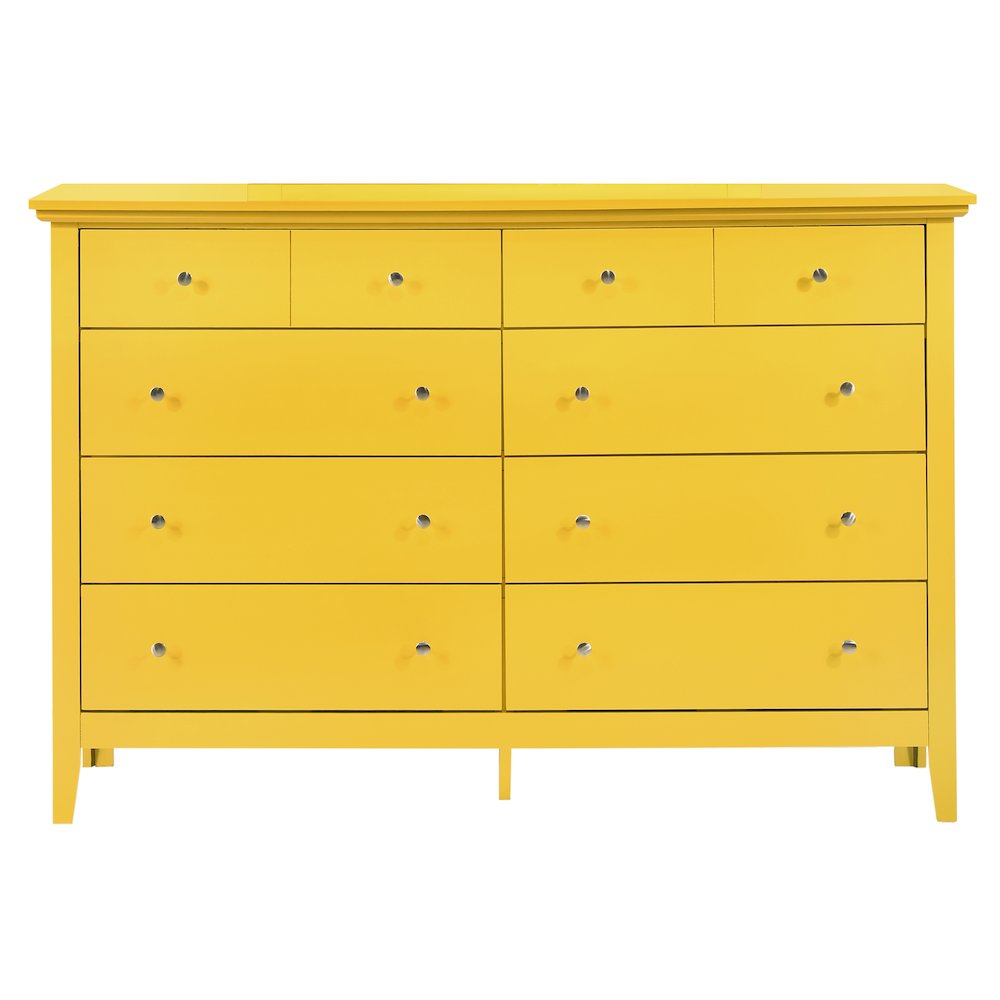 Glory Furniture Hammond Dresser in Yellow Color. Picture 2