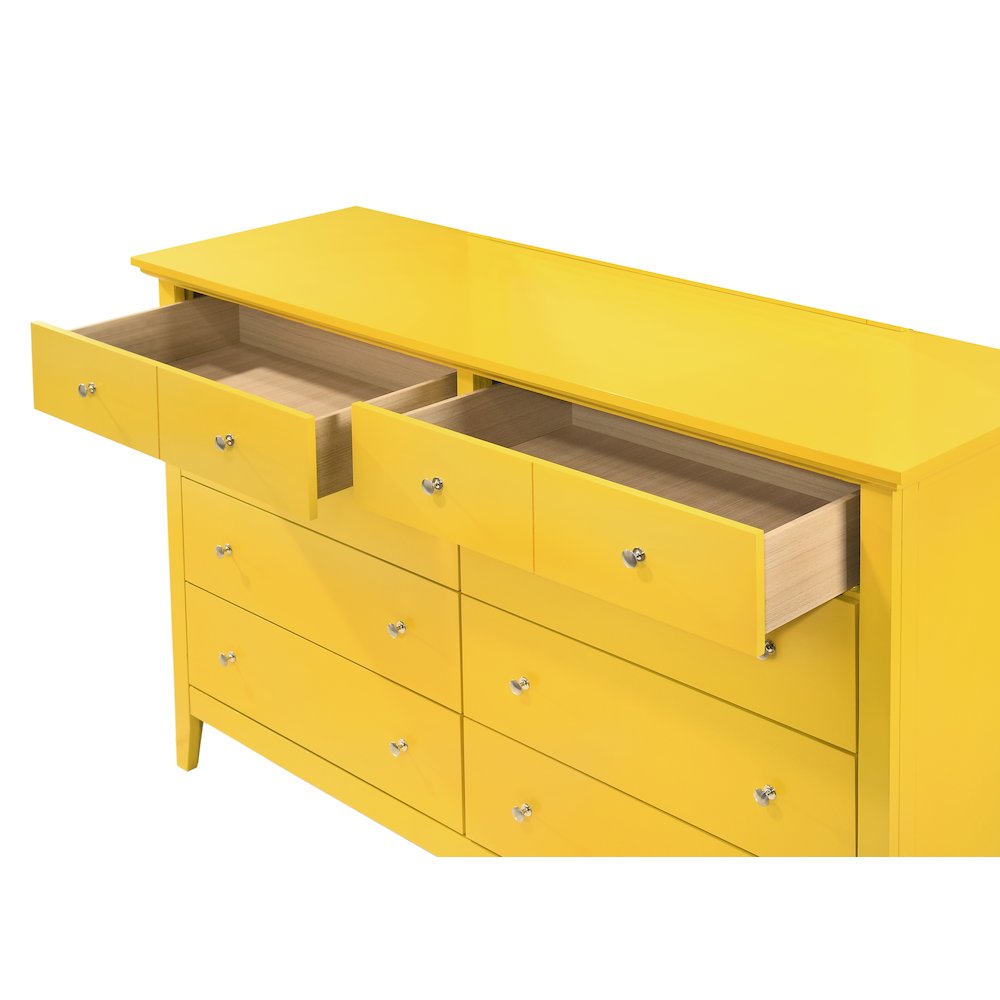Glory Furniture Hammond Dresser in Yellow Color. Picture 3