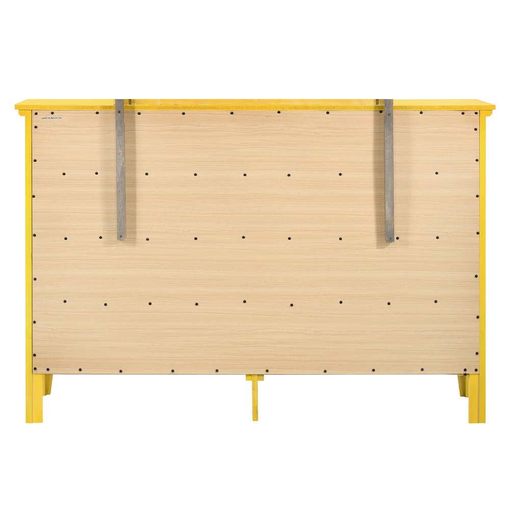 Glory Furniture Hammond Dresser in Yellow Color. Picture 4