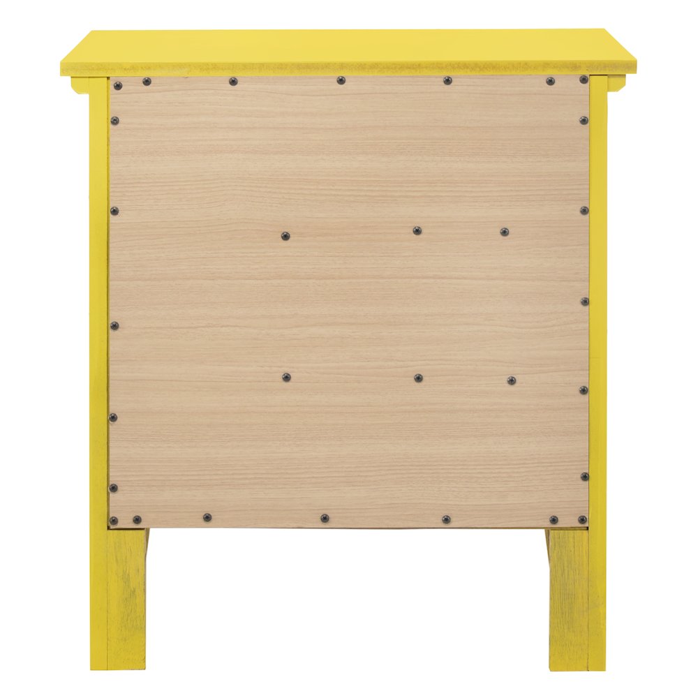 Glory Furniture Hammond Night Stand in Yellow Color. Picture 4