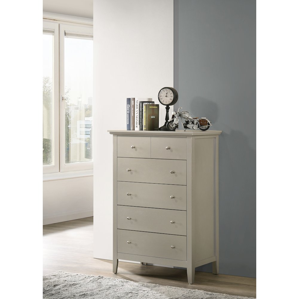 Glory Furniture Hammond Chest in Champagne Color. Picture 5