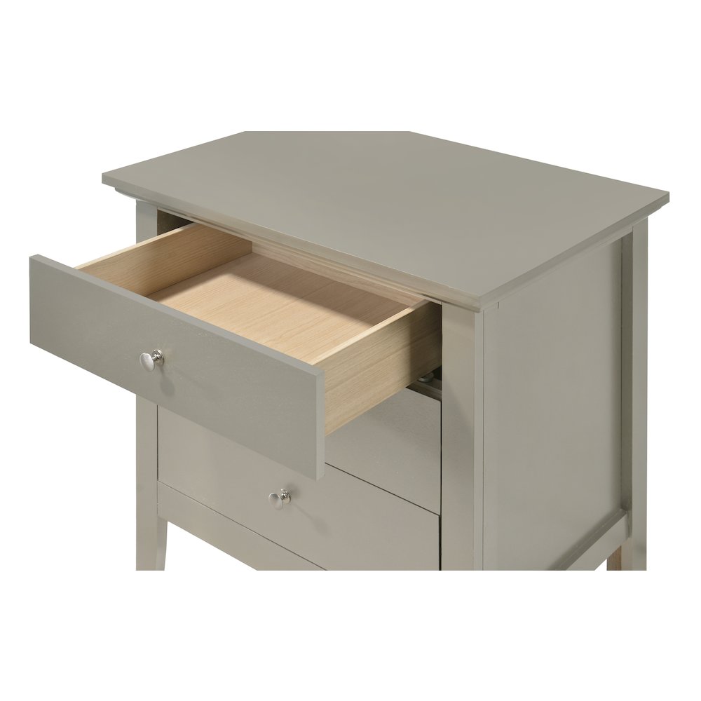 Glory Furniture Hammond Night Stand in Champagne Color. Picture 3
