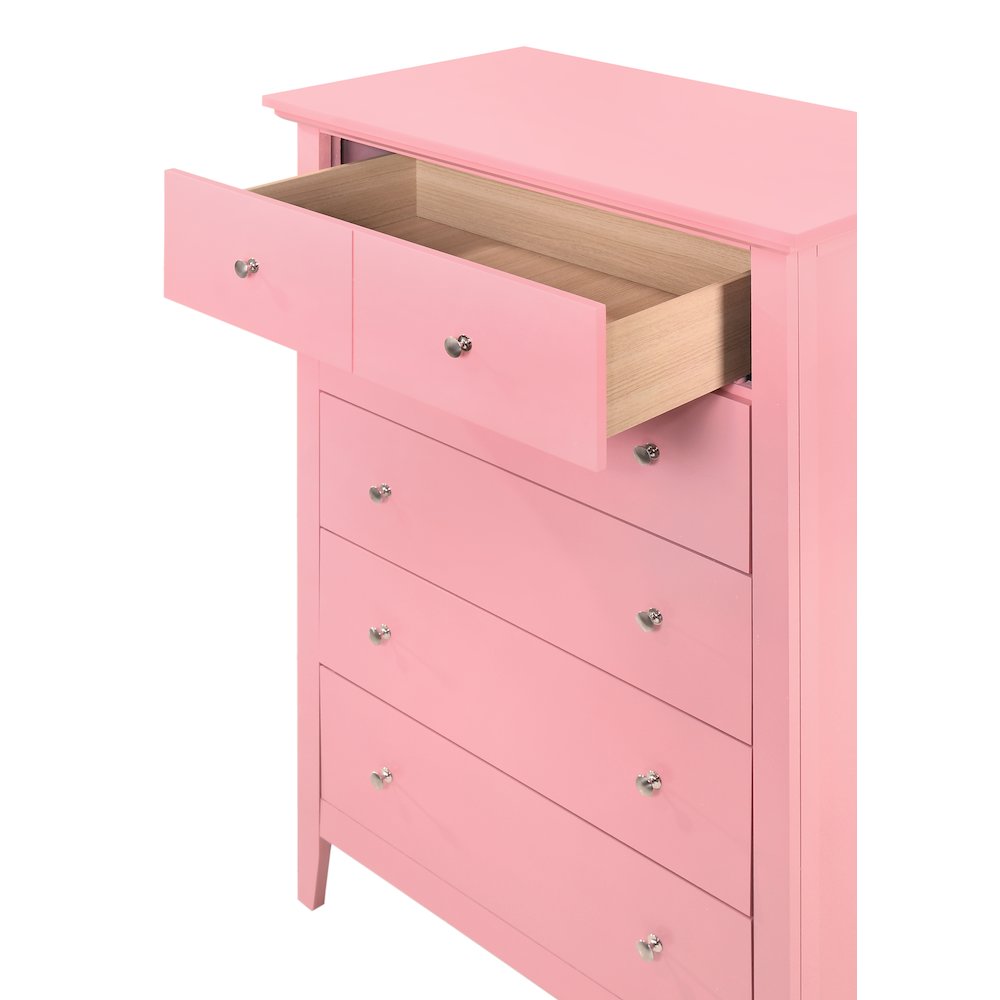Glory Furniture Hammond Chest in Pink Color. Picture 3