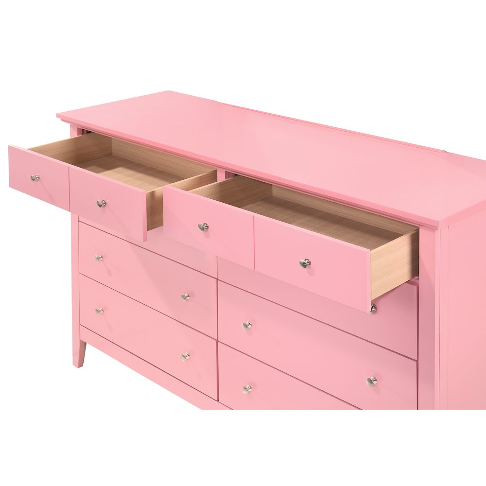 Glory Furniture Hammond Dresser in Pink Color. Picture 3