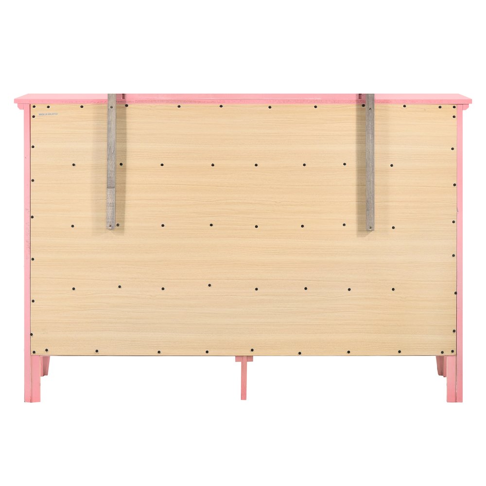 Glory Furniture Hammond Dresser in Pink Color. Picture 4