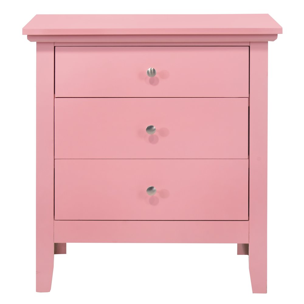 Glory Furniture Hammond Night Stand in Pink Color. Picture 2