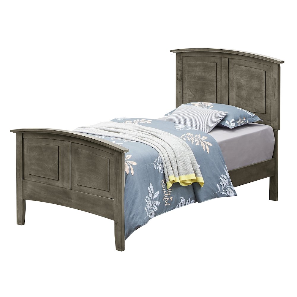 Glory Furniture Hammond Twin Bed in Gray Color. Picture 1