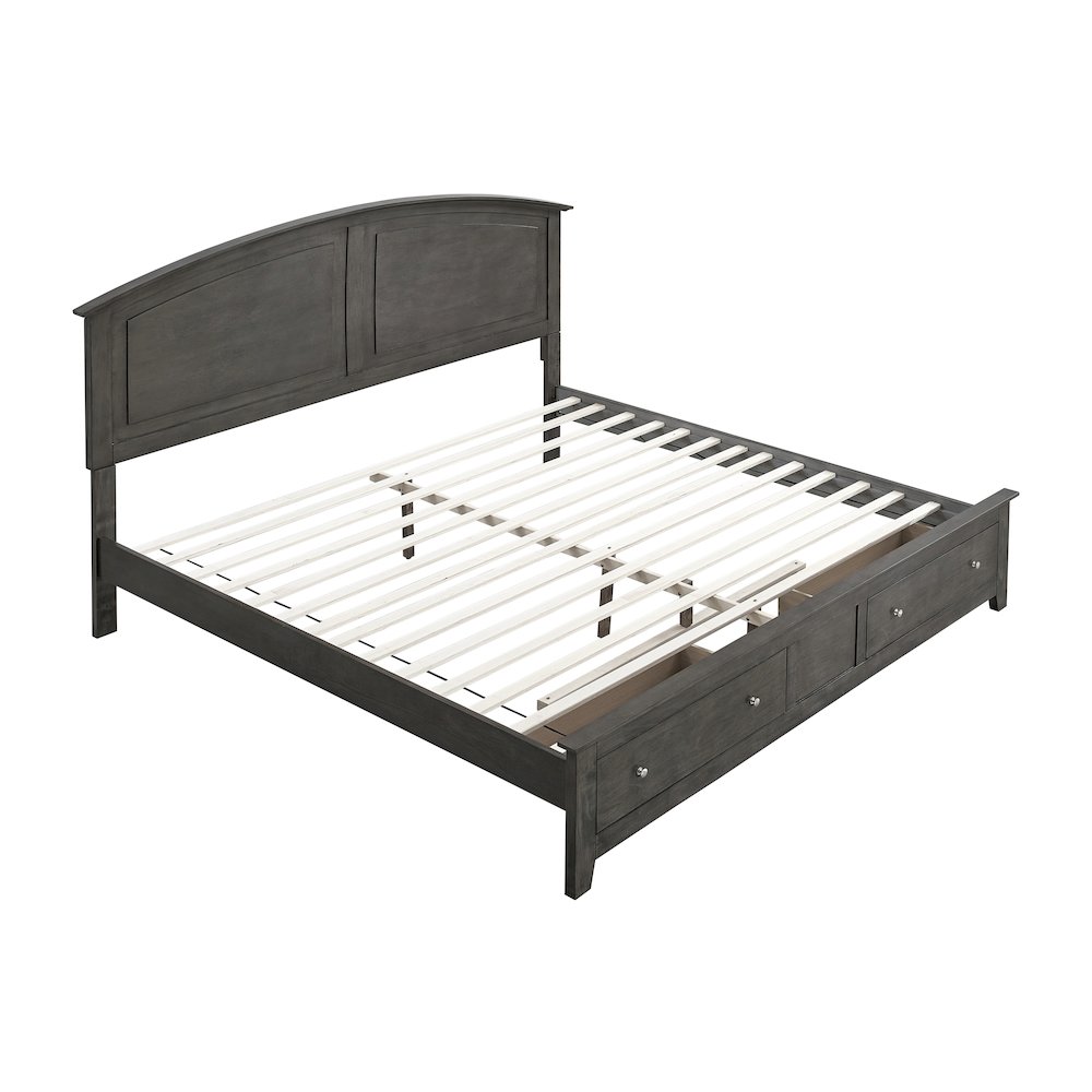 Glory Furniture Hammond Queen Bed, Gray Color. Picture 5