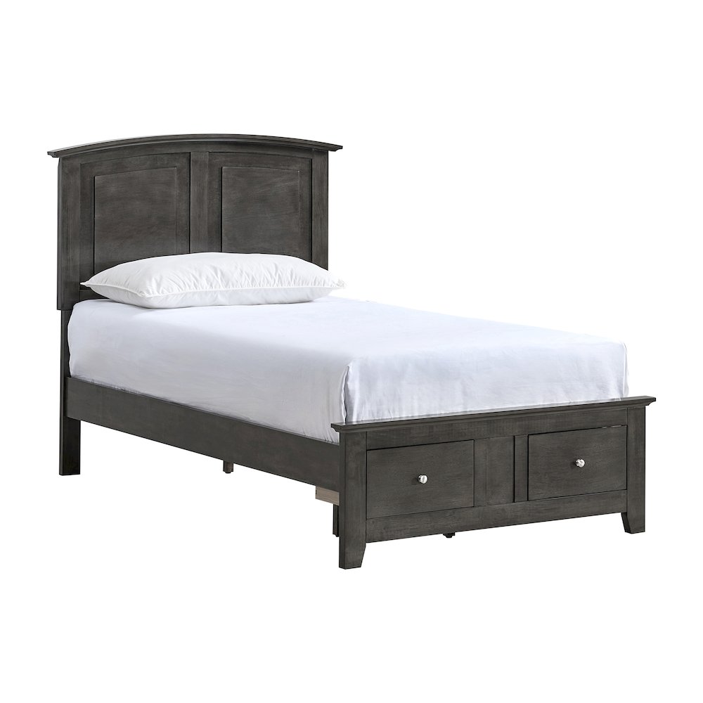 Glory Furniture Hammond Twin Bed, Gray Color. Picture 2